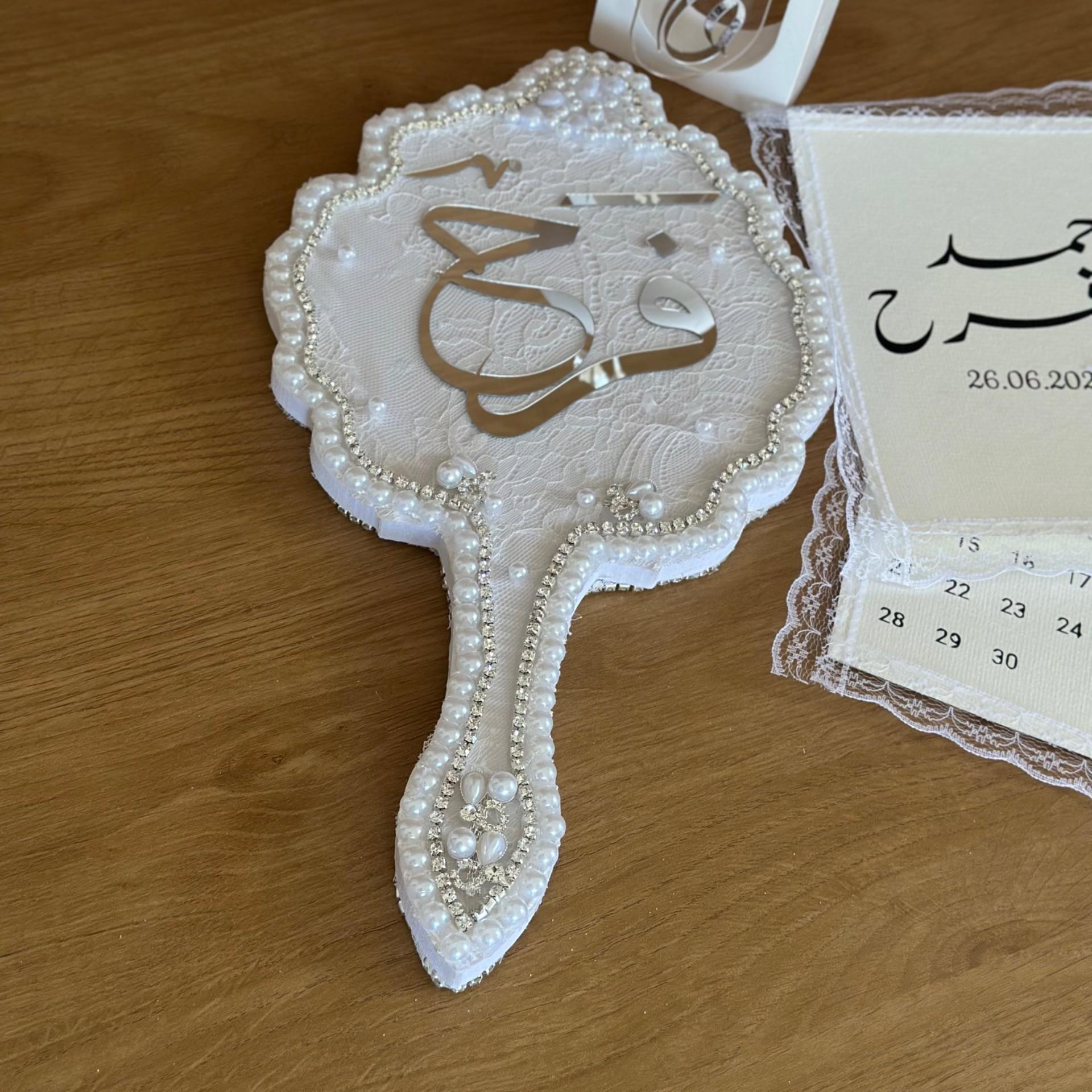 مراي دانتيل مع زركون ولولو 