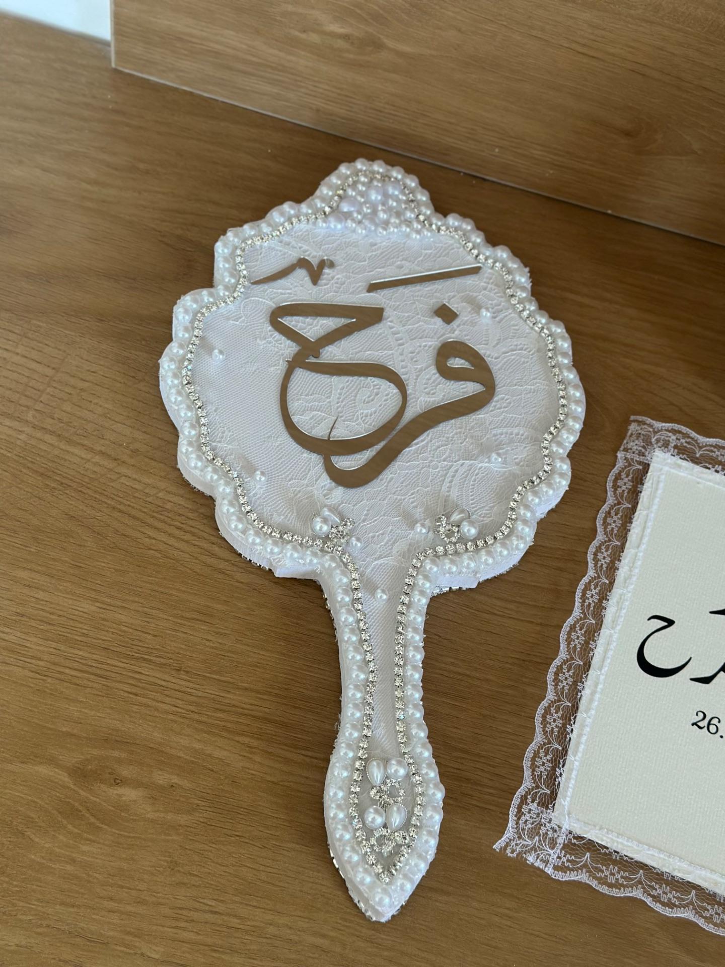 مراي دانتيل مع زركون ولولو 